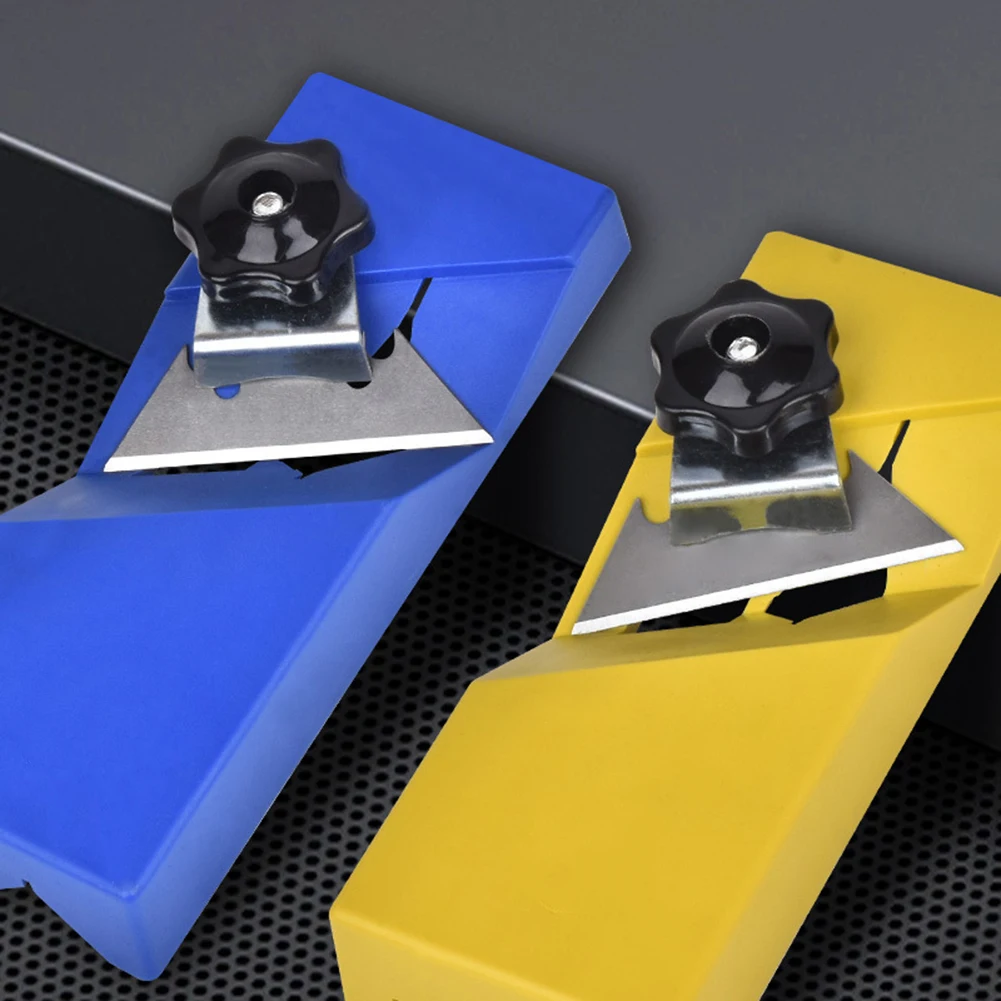Woodworking Planer Plasterboard V Chamfer Bevel Double Slot 45 Degree Trimming Tool Board Plane Hand Tools