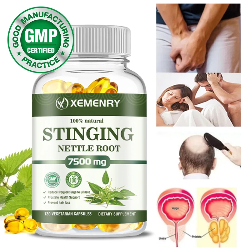 Stinging Nettle Root Prostate Support Urinary Tract Health Relieve Urinary Frequency Capsules