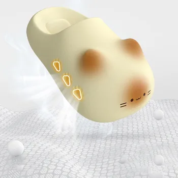 New Cat Claw Slippers Women Summer Mules Lightweight Indoor Slides Woman Non-Slip Odorless Kitty EVA Slipper Family Home Shoes 1