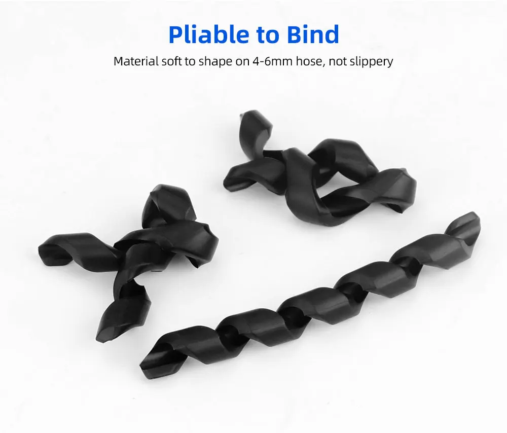 Deemount 5 Teile/los Fahrrad Kabel Manager Spirale Elastische Gummi Linie Krawatte Minder Fahrrad Licht Threading Kabel Halter Controller Fahrrad – Detail 4