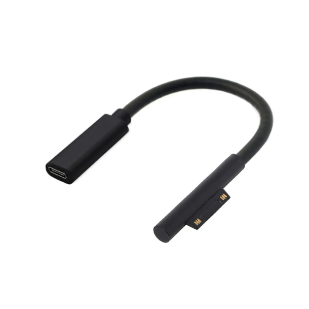 Sisyphy Surface vers USB C Câble de Charge (Tressé en Métal 1,5m), Compatible avec Microsoft