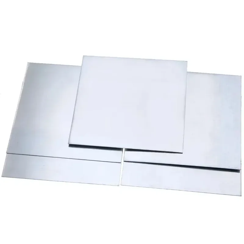 5pcs High-purity Pure Zinc Zn Sheet Plate 0.5mm Thickness Metal Foil 100mmx100mm For Power Tools DIY lab material