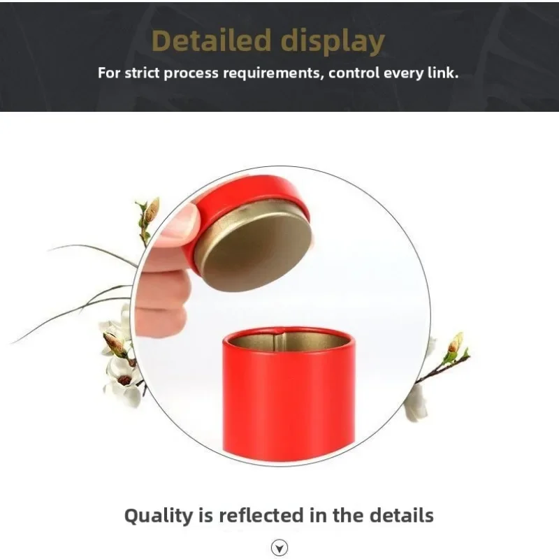 Tea tin box Tea can small mini tin can sealed box horse mouth portable packaging empty