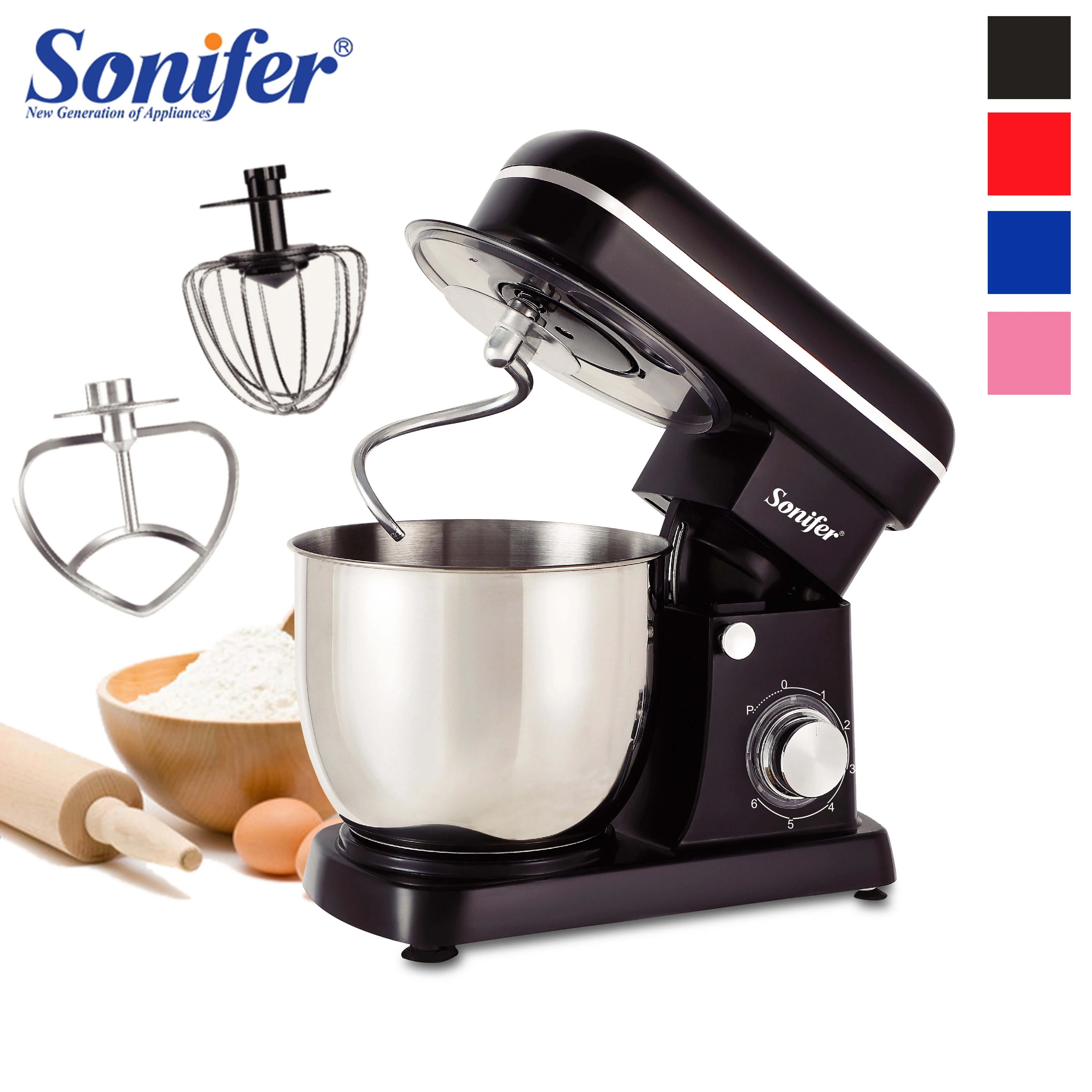 Jamielin 6-speed Kitchen Food Stand Mixer Electric Cream Egg Whisk Blender  4l Cake Dough Bread Mixers Maker Machine - Food Mixers - AliExpress