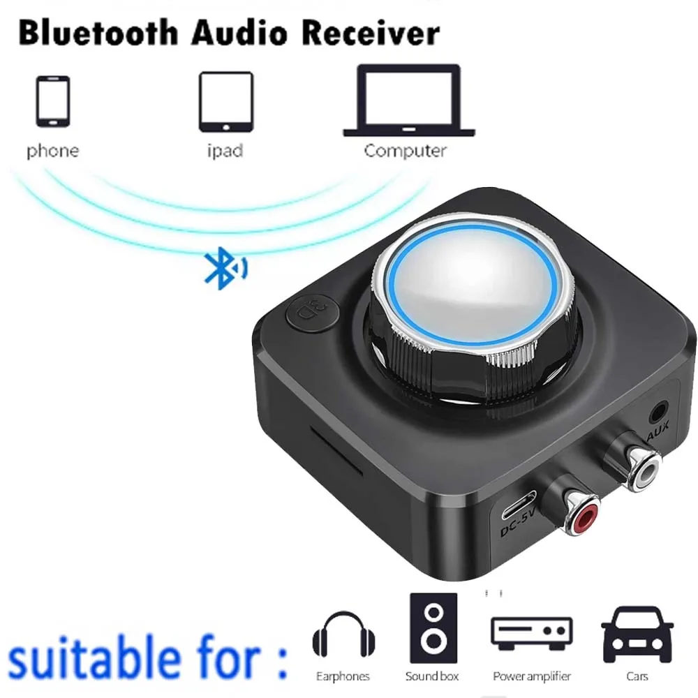 

Bluetooth 5.0 Audio Receiver 3D Stereo Music Wireless Adapter RCA 3.5mm AUX Jack For Xiaomi Poco F3 F2 Pro F1 M3 M2 X3 X2 C3 C2