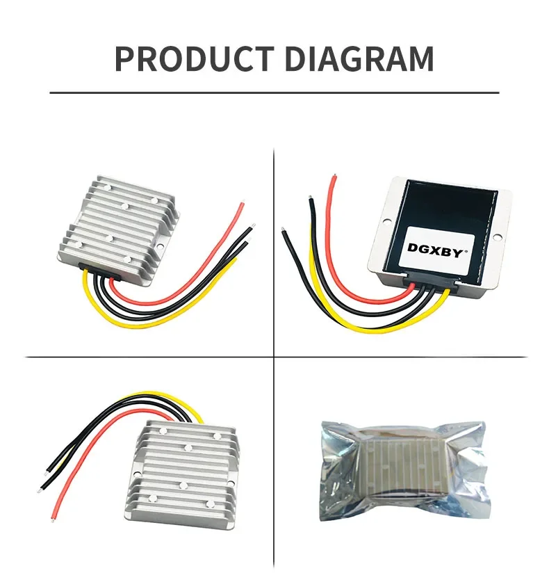 48V60V()15-75Vから12V 12Aコンバータ15-90V DCからDC防水車用 48V60V(18-75V)~13.8V 10A パワーコンバーター カーレギュレータ DC-DC DCバックモジュール。
