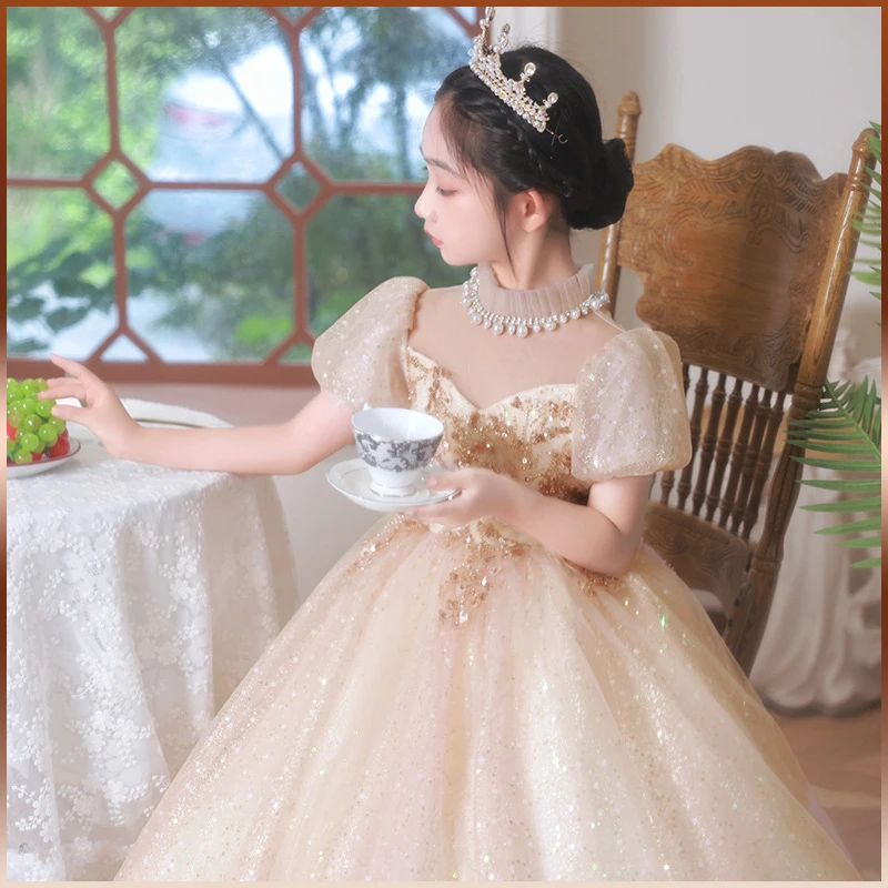 

Dress For Girls Party Dresses Birthday Baby dresses Flower Girl Dresses For Wedding Long Formal Evening Elegant Luxury Ball Gown