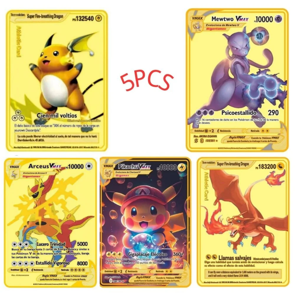 Metal Spanish Pok mon Cards Pok Mon Cards Iron Card Mewtwo Pikachu Gx metal-spanish-pok-mon-cards-pok-mon-cards-iron-card-mewtwo-pikachu-gx