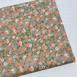 Luxurious Pure Cotton Twill Fabric with Floral Design - Perfect for Crafting Quilts and Baby Bedding (3)