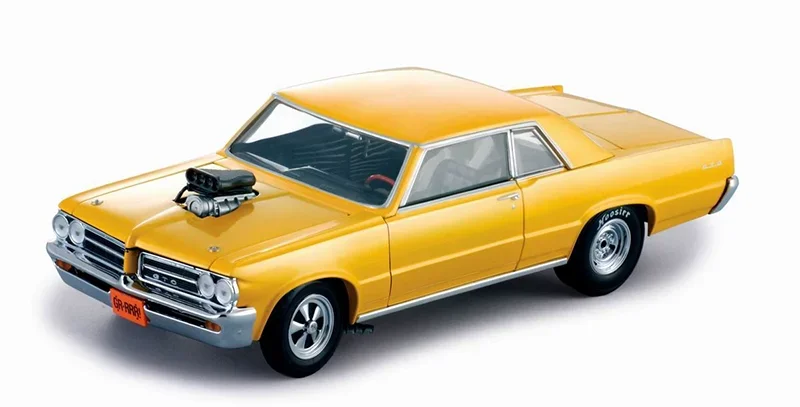 B-M Diecast Alloy 1:18 Scale 1964 1965 Pontiac GTO Car Model Metal Die-Cast & Toy Adult Fans Collectible Gift Souvenir