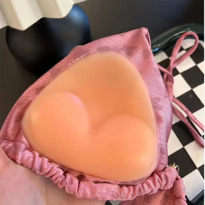 Bra pads inserts bra insert pads Swimwear Silicone Bra Inserts Push Up Padded Thick Sponge Breast Lift Pads Women Breathable Swimsuit Bikini Cup Enhancer