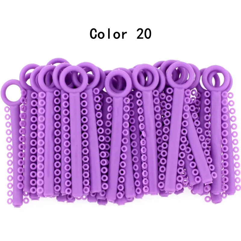 Bolsa De 320 Ligaduras Elásticas Para Ortodoncia - Bandas De Goma De Doble Color, Para Laboratorio Dental