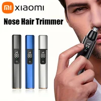 Xiaomi Electric Ear Nose Hair Trimmer Digital Display Type-C Rechargeable Fast Charge Portable Clipper Trimmer For Nose Hair New 1