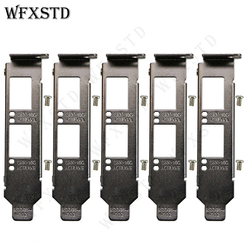 5pcs Low Baffle Bracket For Intel E10G42BTDA X520-DA2 82599ES E10G42BFSR X520-SR2 X710-DA2 Support Board