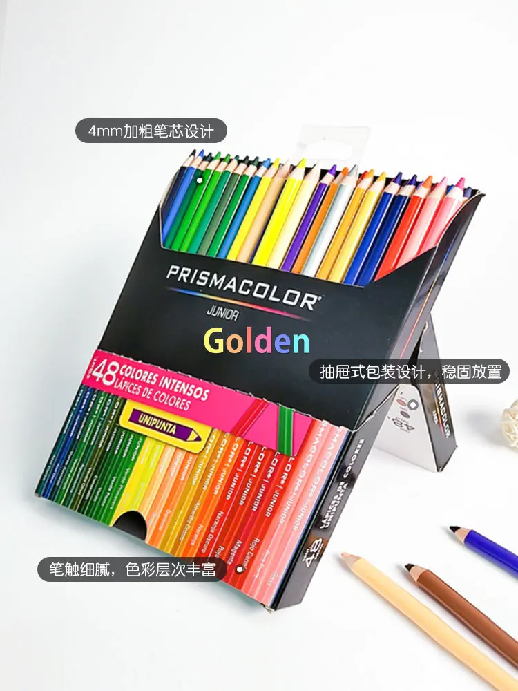 Troosteloos landen Geleerde Nieuwe Prismacolor Kleurpotloden Set, Pack Van 48, Junior 4.0Mm, Ideaal  Voor Tekenen En Kleuren, brede Verscheidenheid Van Kleuren Van Hoge  Kwaliteit| | - AliExpress