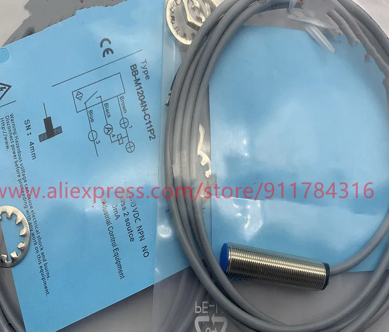 

3pcs New High quality Contrinex Proximity switch BB-M1204N-C11P2 BB-M1204P-C11P2 BB-M1202N-C16P2