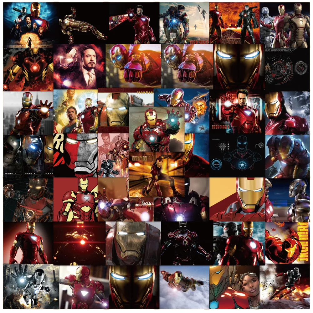 10/30/50pcs Disney Marvel Cool The Avengers Iron Man Stickers Laptop