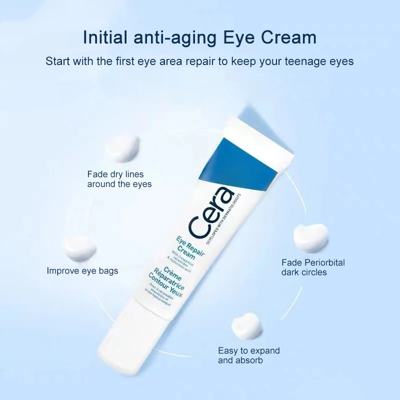 S6a8d93684165444a8c58327720c9cf66Z Ceramide Eye Cream Repair Skin Barrier For Dark Circles Under Eyes Puffiness Moisturizing Whitening Anti-Fine Lines Eye Care
