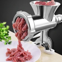 Manual picador de carne moedor macarrão fabricante mão operado carne salsicha fabricante cozinha liga alumínio