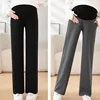 Maternity Clothing Woman Pregnancy Loose Straight High Waist Spring Summer Thin Cotton Maternity Wear ropa embarazada M-5XL 1