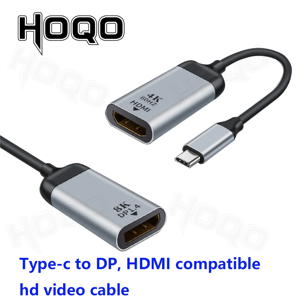 

4K 60Hz USB C to VGA/DP/HD-совместимый/Mini DP кабель Type C к HD адаптер для MacBook Pro Samsung S20 4K UHD USB-C