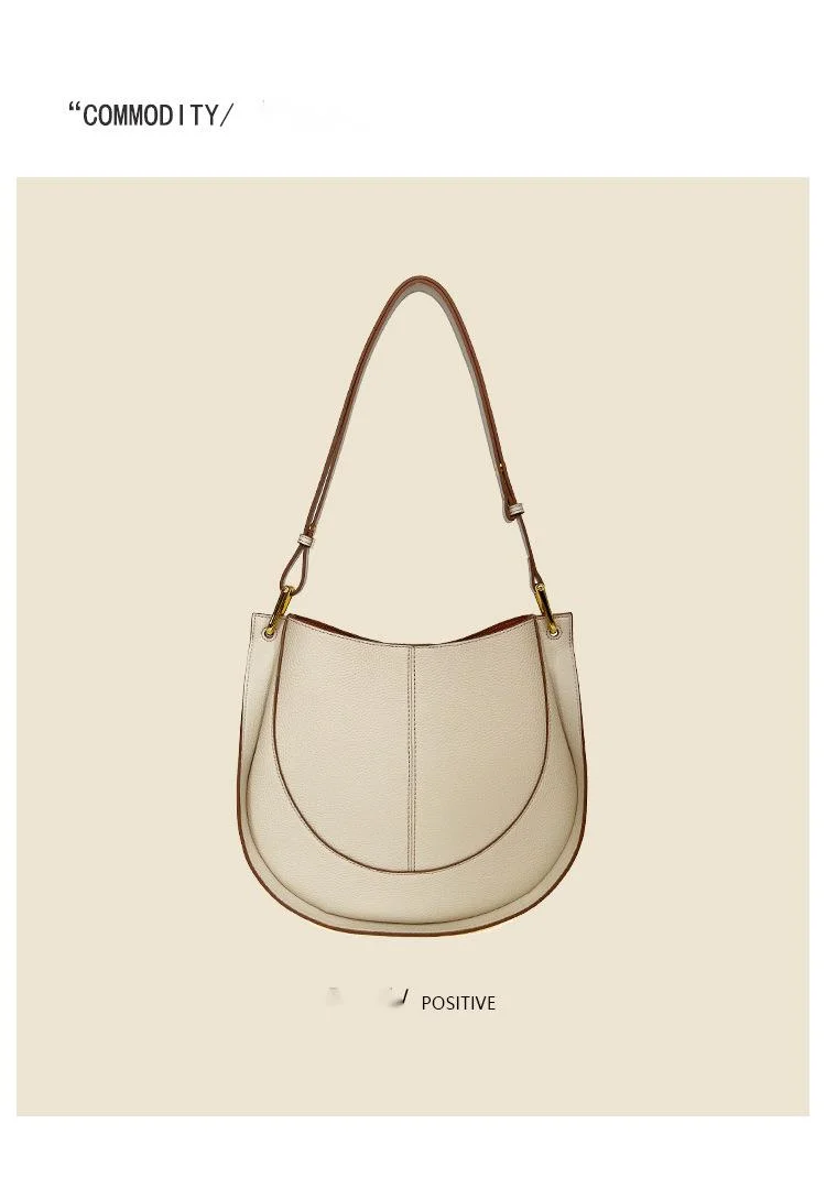 Saddle Shoulder Crossbody Bag In Soft Leather For Women_voghion.com
