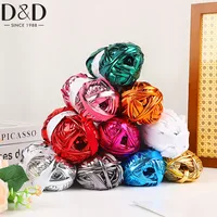 D&D 100M/roll Metallic T-Shirt Yarn Fabric Cloth Knitting Yarn for Hand DIY Bag Blanket Cushion Crocheting Projects 1