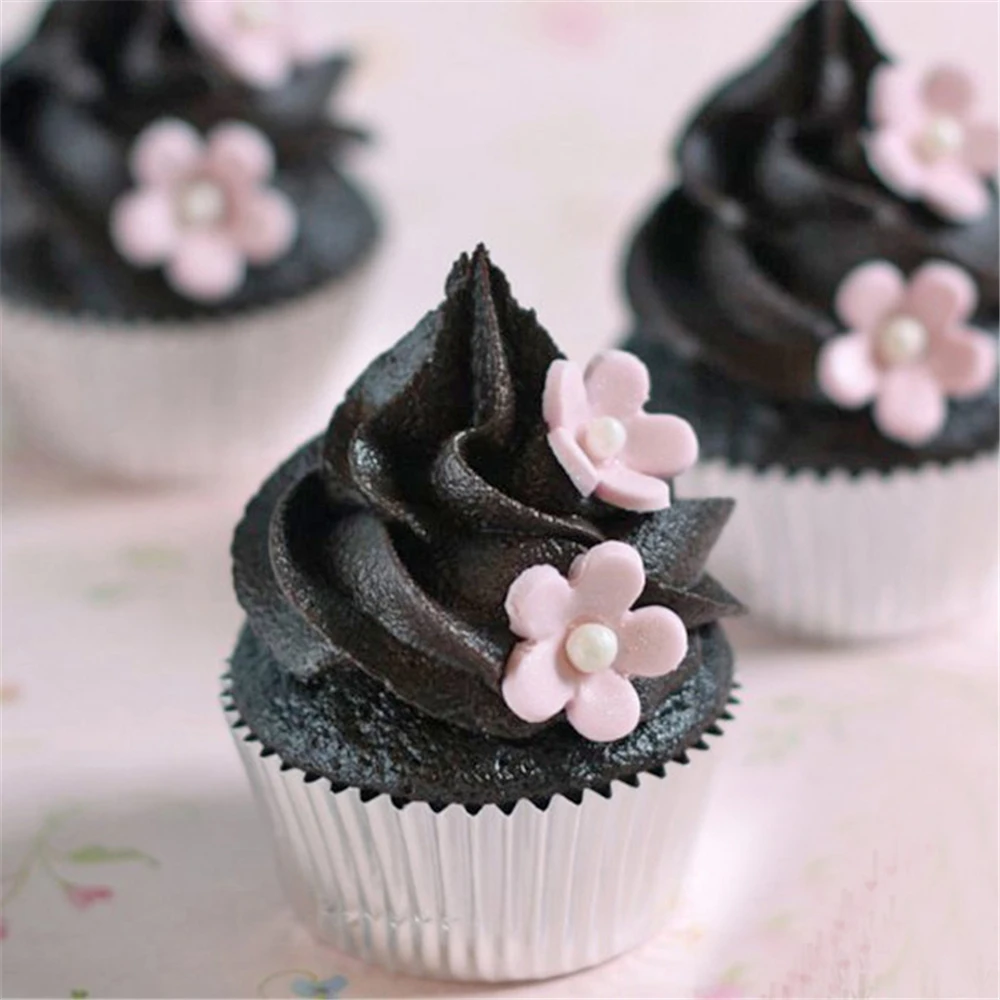 2000 PCS Mini Foil Cupcake Liners Chocolate Candy Wrapper Muffin Paper Cases Baking Cups Gold Silver 2.5CM/1In XB