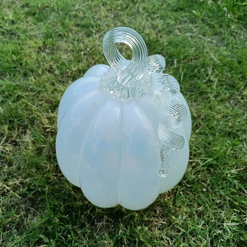 

Пасторальное украшение в виде тыквы, стеклянные украшения ручной работы, оранжевый Декор на Хэллоуин, необычные декоративные украшения для комнаты