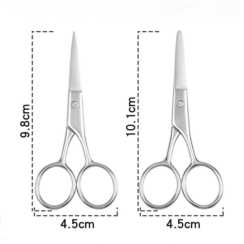 1Pc Eyebrow Nose Hair Scissors Stainless Steel For Manicure Multi- Purpose Cuticle Nail Beauty Kit with Sharp Edge Blades 6