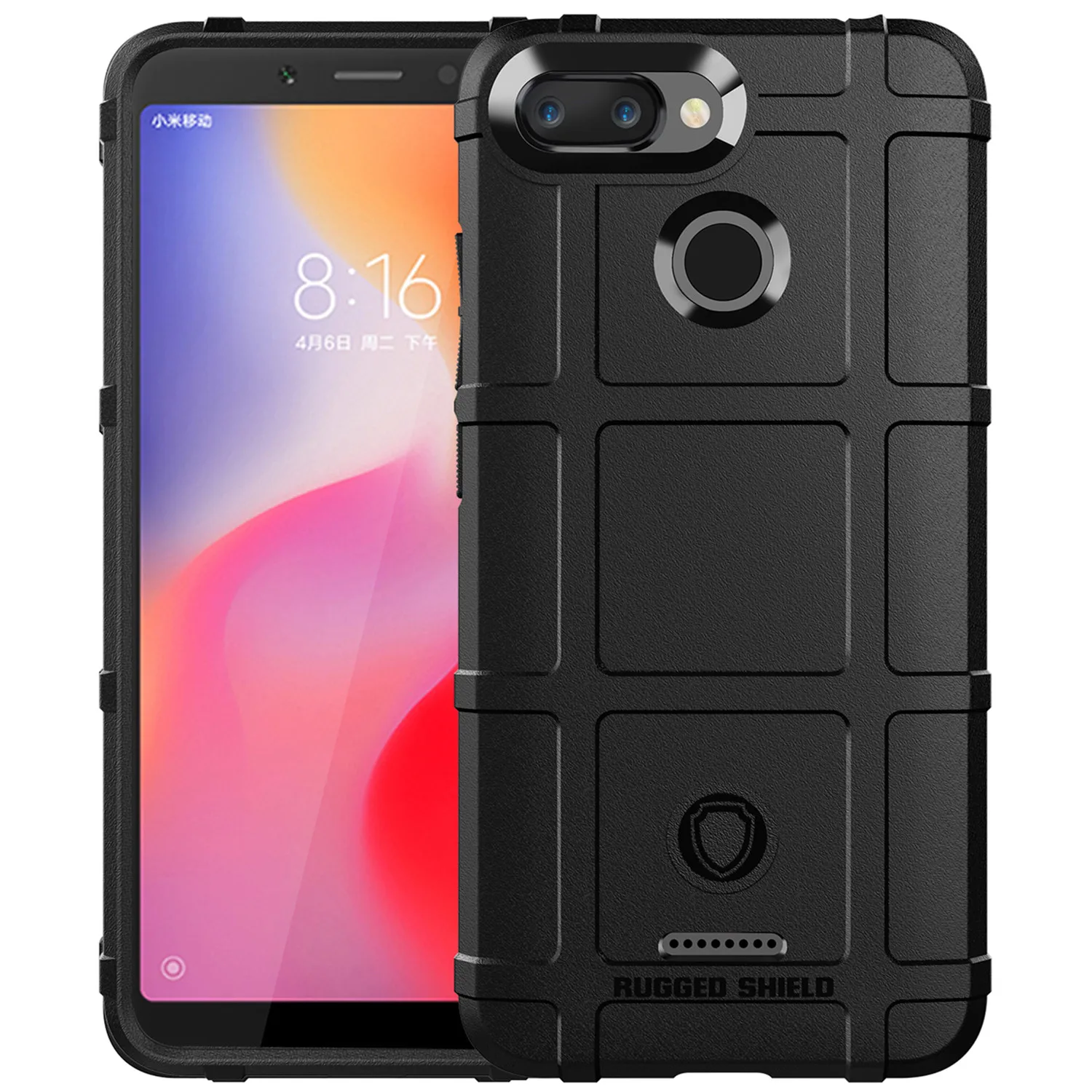 

Armor Heavy Back Cover for Redmi 6 6A 6pro ShockProof Shield Case for Xiaomi redmi6 6 pro Matte Rubber Soft Phone Cases