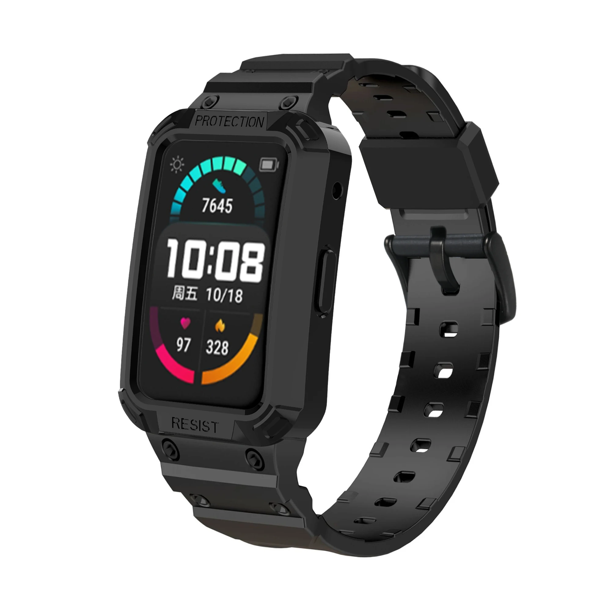 Premium TPU Edge Shell Watchband Cover Protector – Full Bumper Case for Smart Wristband Accessories