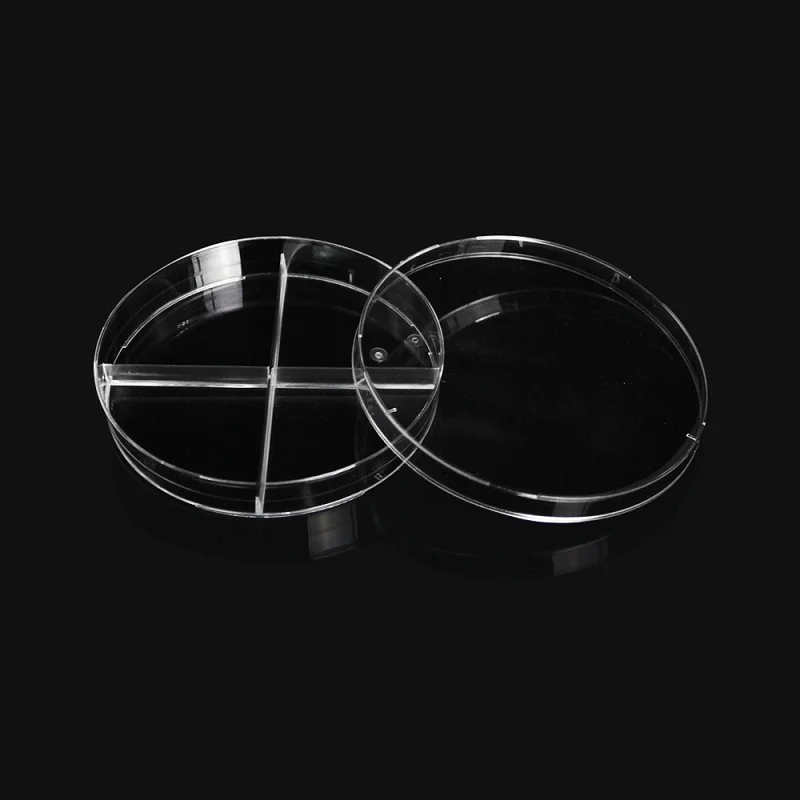 Petri Dish 90mm 90*15mm 4 Compartments 10 pieces/pack 12570