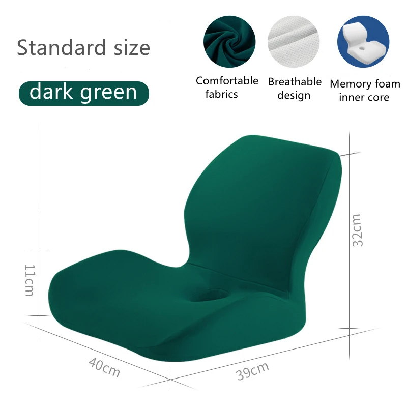 Comfort Seat Back Cushion Memory Foam Chair Cushion For Back Waist Pain Relief Protect Lumbar Cushion Orthopedic Pillow Car Seat