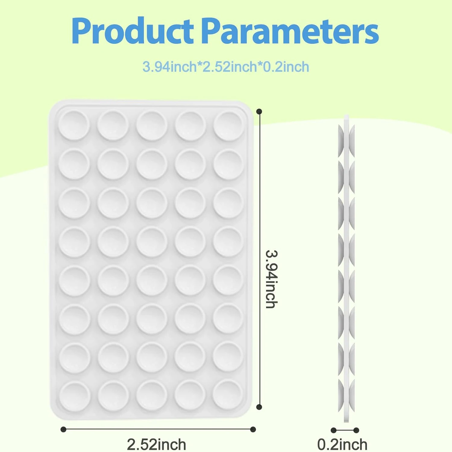 Double-Sided Silicone Suction Phone Case Mount Enhanced Suction Cup Power Thickened Hands-Free Phone Grip Sticky Holder Stands