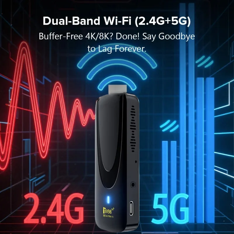 TV98 ATV X7 TV Stick 2GB16GB Android 14.0 Allwinner RK3518 Quad Core Wifi 4G 5G BT5.0 Voice Remote Smart Assistant HD 4K 8K iptv