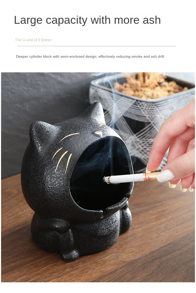 Cendrier Tête De Chat – Vintage, Occasion