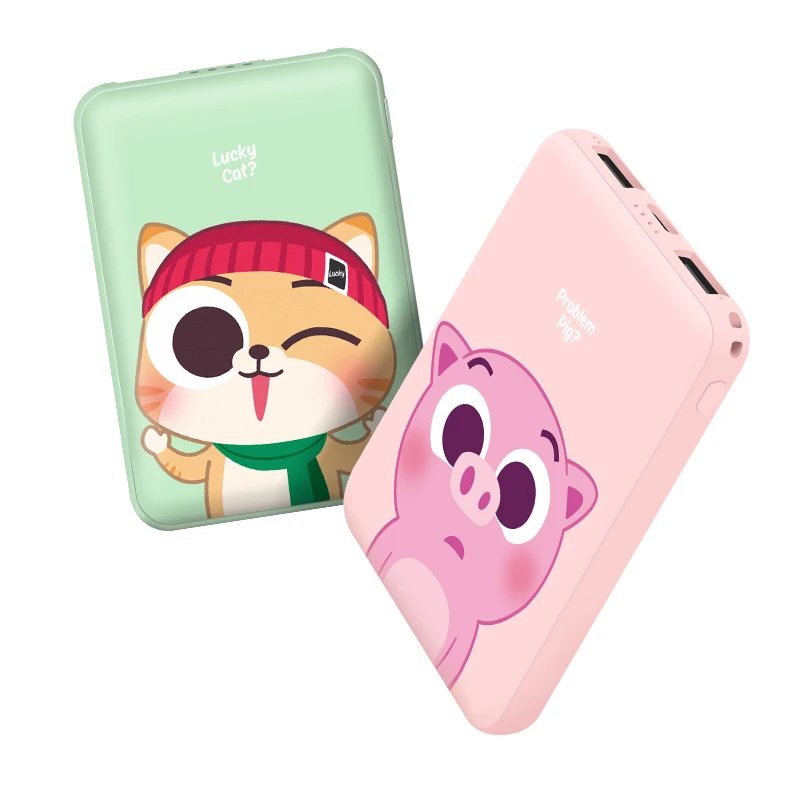 powerbank for phone Mini Power Bank 10000mAh 5000mAh Cute Bear Rabbit Cat Poverbank External Battery Portable Powerbank for Xiaomi iPhone Huawei best portable phone charger