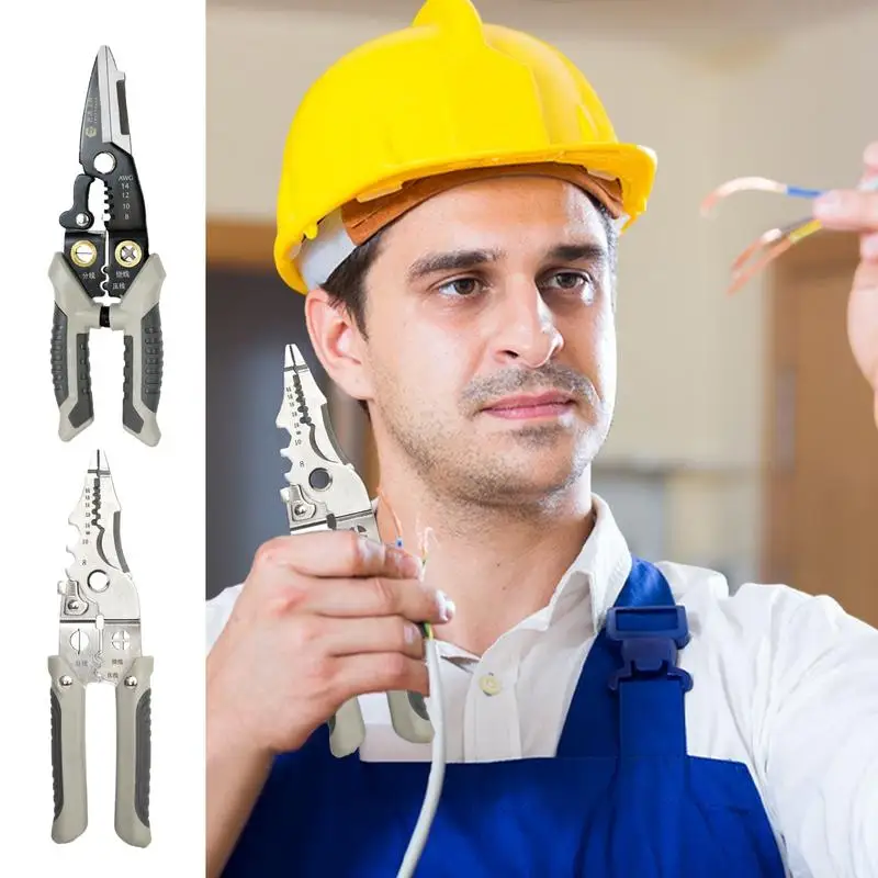 

Wire Stripper Electrical Cable Stripper Crimping Tool Cable Stripper For Electrical Projects Wire Stripping Hand Tool Cable Wire