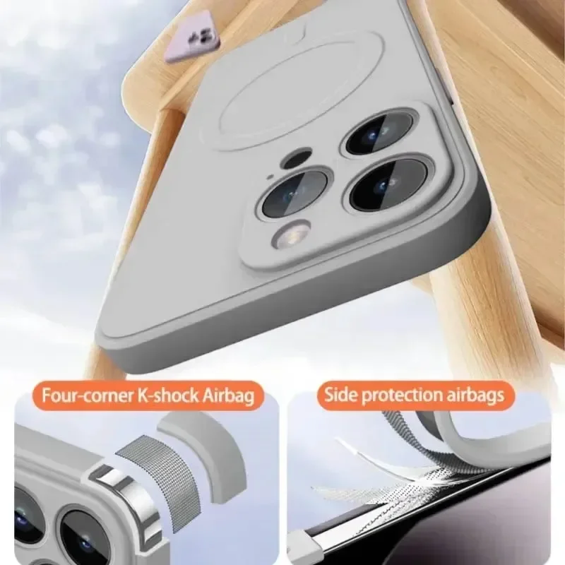 Premium Liquid Silicone MagSafe Shockproof Case - Luxury Protective Cover Accessories