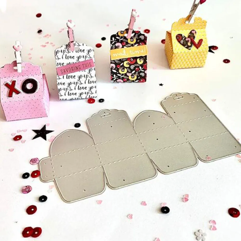 Package Box Metal Cutting Dies Stencil Scrapbooking DIY Album Paper Card decoration craft