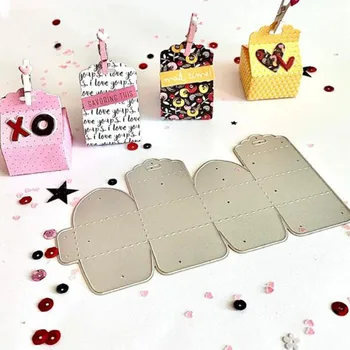 Confezione scatola metallo fustelle stencil scrapbooking album fai da te carta di carta decorazione artigianale