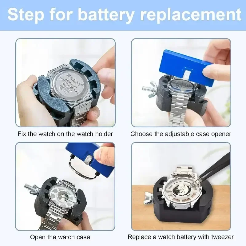 Watch Repair Kit Watch Battery Replacement Tool Kit Watch Back