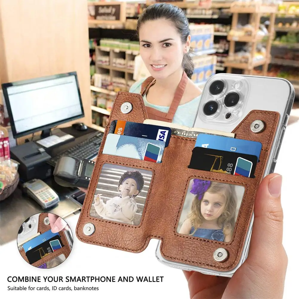 Stretchy Card Holder Self-adhesive Multi-Slot Left Right Flap Multi-purpose Mobile Phone Back Card Sticker Phone Accessories