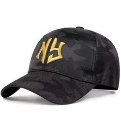 Stylish Outdoor Tactical Baseball Cap with Embroidered Lettering - Unisex Snapback Hat (Camouflage gold)