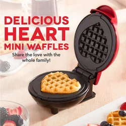 110V 220V Home Heart Waffle Maker Mini Breakfast Bread Baking Machine Non-stick Cake Machine