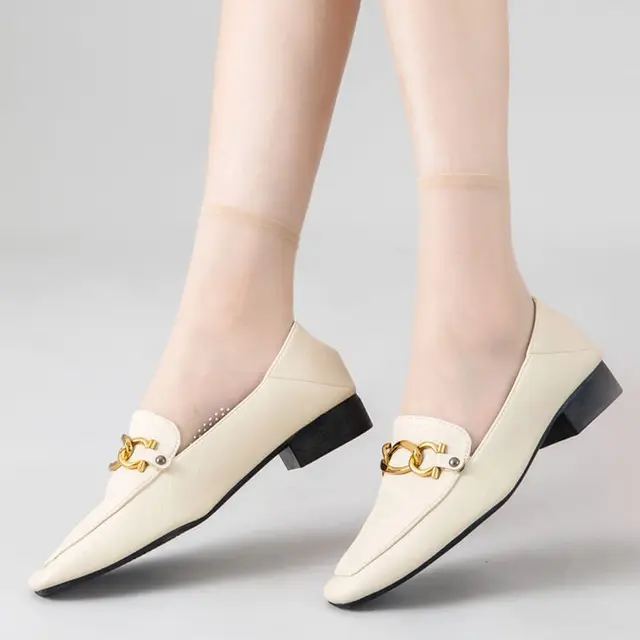 5/8/10-Es Páratlan Nem Csúszás Láthatatlan Kristály Selyem Zokni Rövid Nincs Szabadidő Divat Vékony A Tavaszi Nyárra - Image 3