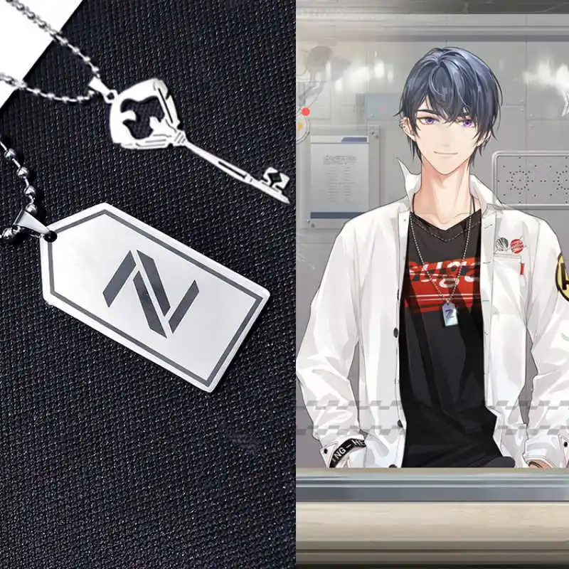 

Anime Tears of Themis Marius Von Hagen Pendant Necklace NXX Number Marius King Titanium Steel Necklace Men Women Cosplay Gifts