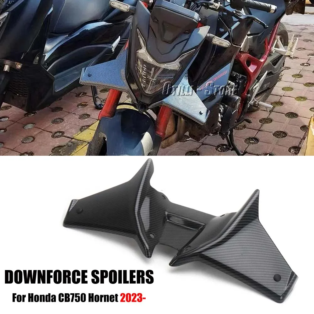

Motorcycle Frontal Downforce Spoilers Winglet Aerodynamic Wing Front Spoiler Kit For Honda CB750 Hornet CB 750 HORNET 2023 2024