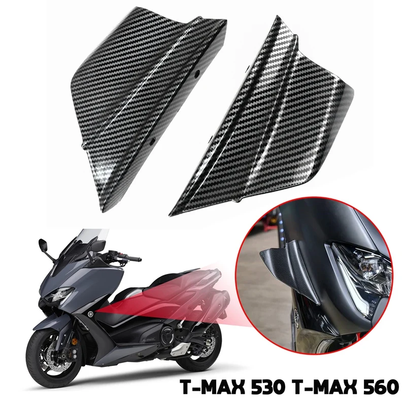 

Motorcycle Winglets, Carbon Fiber Side Wing Air Deflectors Fairing Winglets For Yamaha T-MAX 530 T-MAX 560 2012-2021